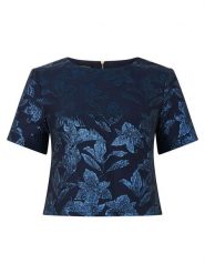 APART Bluzka w kolorze granatowym rozmiar: 46. Niebieskie bluzki Apart, bez wzorów, bez kołnierzyka, bez ramiączek. Za 339.95 zł.