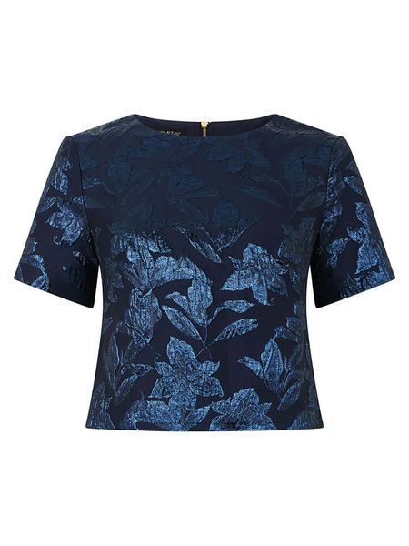 APART Bluzka w kolorze granatowym rozmiar: 46. Niebieskie bluzki Apart, bez wzorów, bez kołnierzyka, bez ramiączek. Za 339.95 zł.