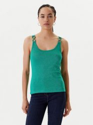 Morgan Top 251-DIDONI Zielony Slim Fit. Zielone topy Morgan, xl, bez wzorów, z wiskozy, bez kołnierzyka, bez ramiączek. Za 119.99 zł.