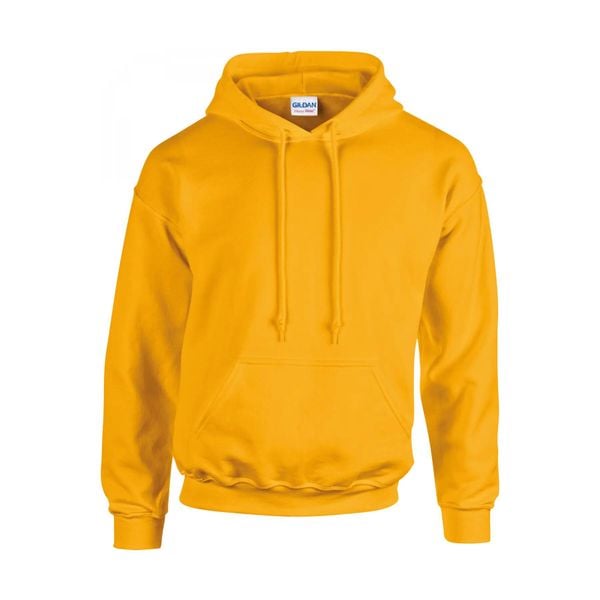 Bluza z kapturem Gildan Heavy Blend ®. Żółte bluzy GILDAN, l, bez wzorów, z bawełny, z kapturem. Za 89.80 zł.