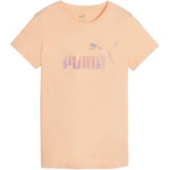 T-shirt Damski ESS+ Summer Daze. Brązowe t-shirty Puma, l, bez wzorów, bez kołnierzyka, bez ramiączek. Za 154.99 zł.