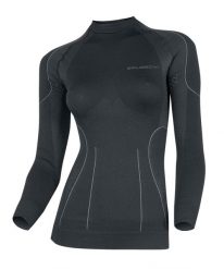 Bluza damska z długim rękawem Brubeck THERMO. Czarne bluzy Brubeck, na zimę, l, bez wzorów, z dzianiny, bez kaptura. Za 119.99 zł.