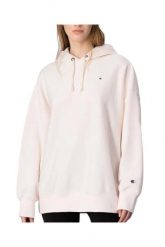 Bluza dresowa damska Champion Hooded Sweatshirt. Czerwone bluzy Champion, l, bez wzorów, z bawełny, z kapturem. Za 224.49 zł.