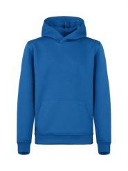 Clique Miami Hoody Junior - bluza z kapturem z mieszanki bawełny – Royal Blue. Niebieskie bluzy CLIQUE, bez wzorów, z bawełny, z kapturem. Za 154.32 zł.