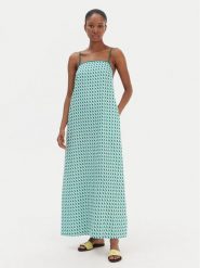 Seafolly Sukienka letnia Sorrento 55657-DR Zielony Regular Fit. Zielone sukienki Seafolly, na lato, l, bez wzorów, z wiskozy, bez kołnierzyka, bez ramiączek. Za 579.99 zł.