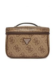 Guess Kosmetyczka TWOB86 88039 Brązowy. Brązowe kufry i kosmetyczki Guess, z aplikacjami, ze skóry, bez dodatków. Za 359.99 zł.