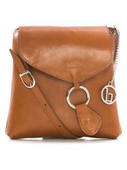 Lia Biassoni Skórzana torebka "Brenta" w kolorze jasnobrązowym - 21 x 22 x 4 cm rozmiar: onesize. Brązowe torby na ramię Lia Biassoni, bez wzorów, z materiału, na ramię, bez dodatków. Za 231.68 zł.