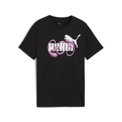 Młodzieżowa koszulka z grafiką i logo No. 1 PUMA Black. Czarna bluzki Puma, m, bez wzorów, młodzieżowe, bez kołnierzyka, bez ramiączek. Za 89.00 zł.