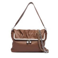 Torebka Weekend Max Mara. Brązowe torebki klasyczne Weekend Max Mara, bez wzorów, bez dodatków. Za 2,334.00 zł.