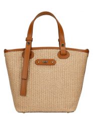 Wojas Torebka w kolorze beżowym - 30 x 21 x 11,5 cm rozmiar: onesize. Brązowe torby na ramię Wojas, bez wzorów, z materiału, przez ramię, bez dodatków. Za 373.35 zł.