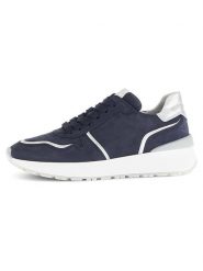 Gabor Skórzane sneakersy w kolorze granatowo-białym rozmiar: 40. Białe trampki Gabor, bez wzorów, bez zapięcia. Za 286.16 zł.