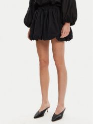 Eleh Spódnica mini ESS250203 Czarny Regular Fit. Czarne spódnice Eleh, s, bez wzorów, z bawełny, mini. Za 219.99 zł.