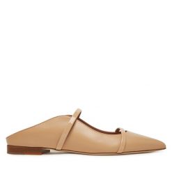 Klapki MALONE SOULIERS. Brązowe klapki MALONE SOULIERS, bez wzorów, bez obcasa. Za 1,909.00 zł.