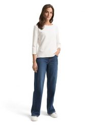 Tom Tailor Bluzka w kolorze kremowym rozmiar: S. Brązowe bluzki Tom Tailor, s, bez wzorów, z bawełny, bez kołnierzyka, bez ramiączek. Za 56.93 zł.