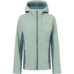 Kurtka damska VIKING Kerns Lady Softshell. Zielone kurtki sportowe Viking, bez wzorów, z softshellu, bez kaptura, trekkingowe. Za 299.90 zł.