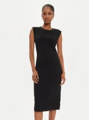 PINKO Sukienka koktajlowa 104216 A213 Czarny Slim Fit. Czarne sukienki Pinko, bez wzorów, z syntetyku, wizytowe, bez kołnierzyka, bez ramiączek. Za 609.99 zł.