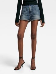 G-Star Szorty dżinsowe w kolorze niebieskim rozmiar: W29. Niebieskie szorty G-Star, z aplikacjami, retro. Za 136.13 zł.