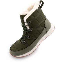 Skórzane damskie buty zimowe - komfort i wodoodporność. Fioletowe trekkingi HSN, z nylonu, trekkingowe. Za 226.99 zł.