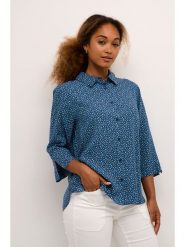 Kaffe Koszula w kolorze niebieskim rozmiar: 38. Niebieskie koszule Kaffe, s, bez wzorów, z wiskozy, klasyczne, bez kołnierzyka, bez ramiączek. Za 86.99 zł.