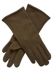 MOSS COPENHAGEN Rękawiczki "Riin" w kolorze khaki rozmiar: onesize. Brązowe rękawiczki Moss Copenhagen, bez wzorów, z bawełny. Za 70.45 zł.