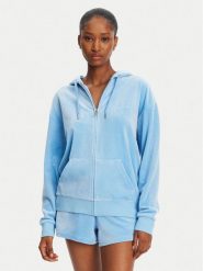 Juicy Couture Bluza Halan JCWAS24342 Niebieski Oversize. Niebieskie bluzy Juicy Couture, s, bez wzorów, z syntetyku, bez kaptura. Za 309.99 zł.