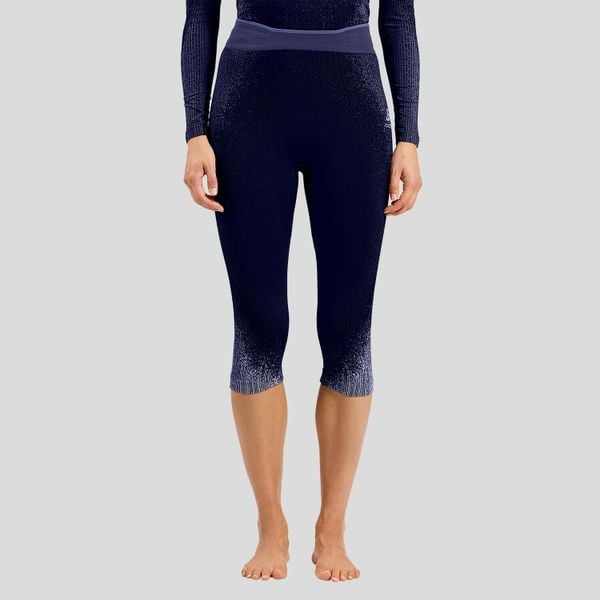 Spodnie Odlo BL BOTTOM 3/4 PERFORMANCE WARM BLACKCOMB. Niebieskie bielizna sportowa Odlo, m, bez wzorów, z elastanu, do biegania. Za 379.99 zł.