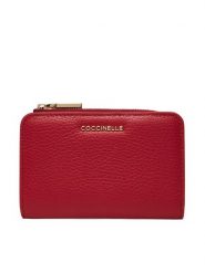 Coccinelle Duży Portfel Damski MW5 Metallic Soft E2 MW5 11 D1 01 Czerwony. Czerwone portfele Coccinelle, bez wzorów, ze skóry. Za 449.99 zł.