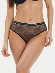 Tommy Hilfiger Figi klasyczne z wysokim stanem UW0UW05178 Granatowy. Niebieskie figi TOMMY HILFIGER, xs, bez wzorów, z syntetyku. Za 59.99 zł.