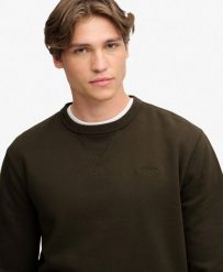 Superdry Bluza Essential Stacked Logo Crew — 60% bawełna organiczna, 40%. Szare bluzy Superdry, s, bez wzorów, z bawełny, bez kaptura. Za 353.30 zł.