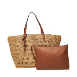 Torebka Guess. Brązowe shopper Guess, z aplikacjami, bez dodatków. Za 719.99 zł.
