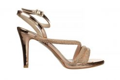 Sandały Bayla-187 587-1733 Rose 187102, Różowe złoto, Skóra ekologiczna - 36. Żółte sandały Bayla, bez wzorów, z lakierowanej skóry, bez obcasa, na platformie, bez zapięcia. W wyprzedaży za 179.10 zł.