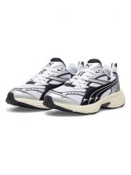 Puma Sneakersy "Morphic Retro" w kolorze srebrno-biało-czarnym rozmiar: 42. Białe trampki Puma, bez wzorów, z materiału, bez zapięcia. Za 180.91 zł.