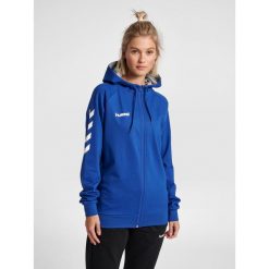 Bluza z kapturem do piłki ręcznej damska Hummel Go Cotton Zip Hoodie Woman. Białe bluzy Hummel, xs, bez wzorów, z kapturem. W wyprzedaży za 215.00 zł.