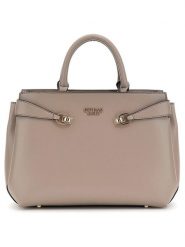 Guess Torebka w kolorze jasnobrązowym - 34 x 22 x 10 cm rozmiar: onesize. Brązowe torebki klasyczne Guess, z aplikacjami, z materiału, bez dodatków. Za 528.34 zł.