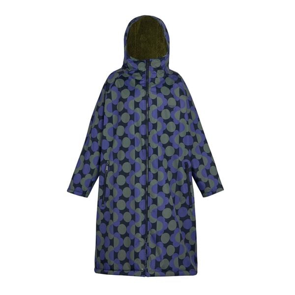 Szlafrok Damski Orla Kiely Polka Dot Changing Robe. Niebieskie szlafroki Regatta, m, bez wzorów, z materiału, bez ramiączek, z kapturem. Za 298.99 zł.