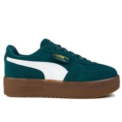 Buty sportowe damskie Puma PALERMO ELEVATA. Zielone obuwie sportowe Puma, bez zapięcia, trekkingowe. W wyprzedaży za 279.00 zł.
