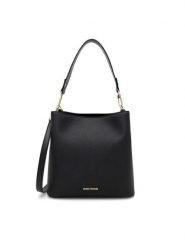 GINO ROSSI Torebka TYLO-182 Czarny. Czarne torebki klasyczne Gino Rossi, bez wzorów, ze skóry, bez dodatków. Za 279.99 zł.