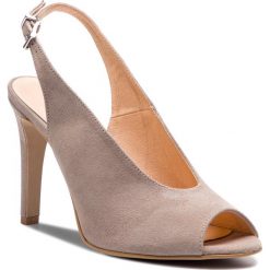 Sandały EDEO - 3340-1085 Popiel. Szare sandały Edeo, bez wzorów, ze skóry, eleganckie, bez obcasa, na obcasie, bez zapięcia. W wyprzedaży za 179.00 zł.