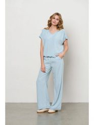&Co Woman Bluzka "Jessie" w kolorze błękitnym rozmiar: XXL. Niebieskie bluzki &Co Woman, xxl, bez wzorów, z lyocellu, bez kołnierzyka, bez ramiączek. Za 197.63 zł.
