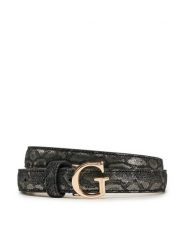 Guess Pasek Damski BW9222 P5220 Czarny. Czarne paski Guess, z aplikacjami, ze skóry. Za 139.99 zł.