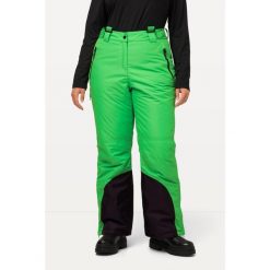 Damskie Spodnie narciarskie wodoodporne osłona przeciwśnieżna. Zielone spodnie narciarskie Ulla Popken, plus size, bez wzorów, z materiału, narciarskie. Za 633.99 zł.