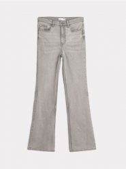 Jeansy flare mid waist - szary. Szare jeansy Sinsay, bez wzorów. Za 59.99 zł.