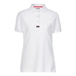 Damska koszulka polo Musto Essential Pique. Białe bluzki Musto, bez wzorów, bez kołnierzyka, bez ramiączek. Za 265.50 zł.
