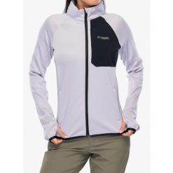 Bluza rozpinana damska Columbia Triple Canyon Grid Fleece Full Zip. Fioletowe bluzy Columbia, bez wzorów, bez kaptura. Za 419.99 zł.