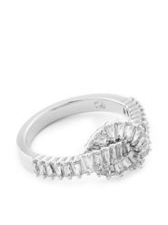 Swarovski Pierścionek Matrix 5727119 Srebrny. Szare pierścionki SWAROVSKI, metalowe. Za 599.99 zł.