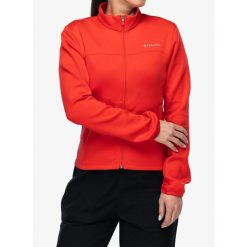 Bluza polarowa damska Columbia Sloan Crest Spacer Fleece FZ. Czerwone bluzy Columbia, bez wzorów, z polaru, bez kaptura. Za 329.99 zł.