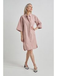 Josephine & Co Sukienka "Jasmine" w kolorze jasnoróżowym rozmiar: 42. Różowe sukienki Josephine & Co, na co dzień, bez wzorów, z bawełny, bez kołnierzyka, bez ramiączek, mini, proste. Za 320.63 zł.