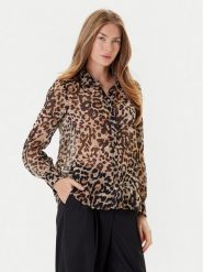 Morgan Koszula 252-CLION Brązowy Regular Fit. Brązowe koszule Morgan, bez wzorów, z syntetyku, bez kołnierzyka, bez ramiączek. Za 299.99 zł.