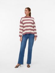 Vero Moda Sweter w kolorze jasnoróżowo-kremowym rozmiar: M. Brązowe swetry Vero Moda, m, bez wzorów, bez ramiączek. Za 121.45 zł.