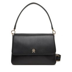 Torebka Tommy Hilfiger. Czarne torebki klasyczne TOMMY HILFIGER, bez wzorów, bez dodatków. Za 359.99 zł.